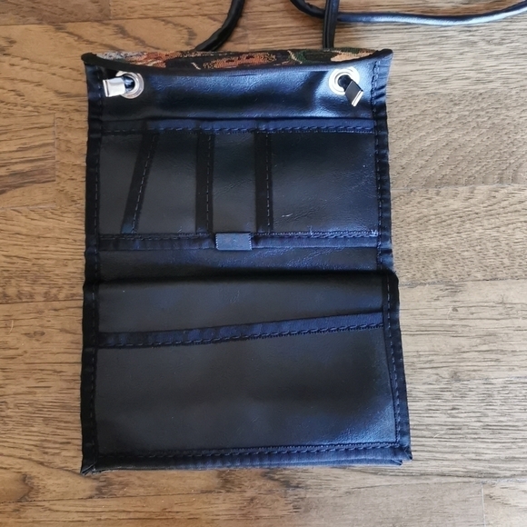 VINTAGE 80s Teddy Bear Tapestry Crossbody New - Picture 4 of 7